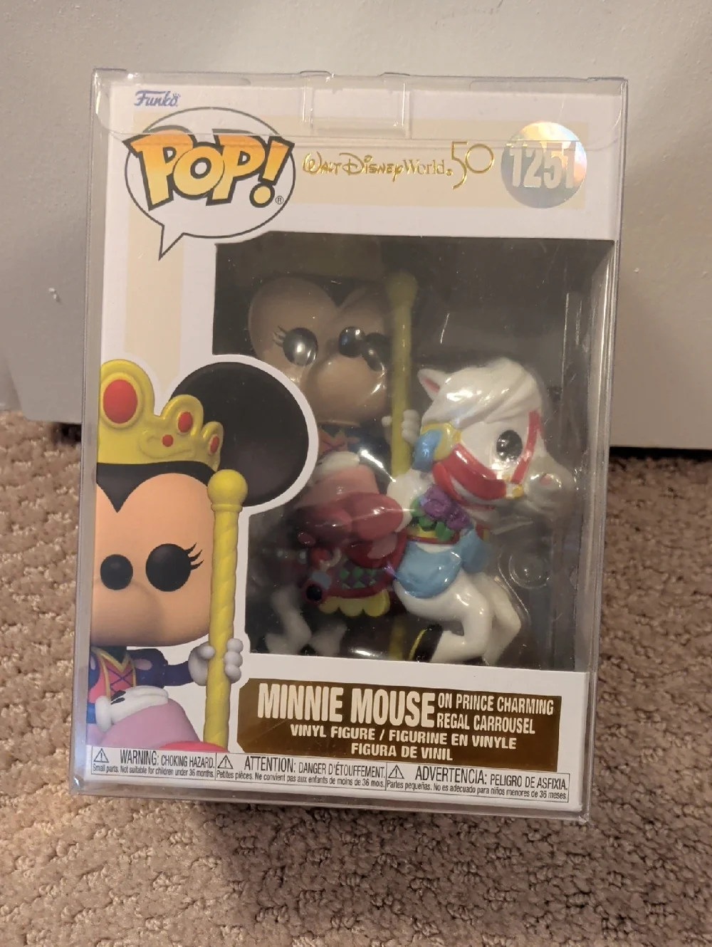 Funko 1251 Minnie Mouse on Prince Charming Regal Carousel